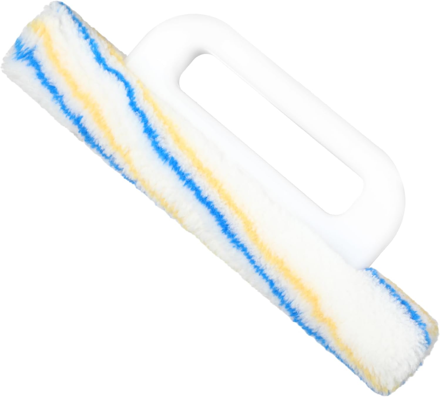 Lothee 12.4 Inch Woven Wallpaper Smoothing Tool Wallpaper Smoothing Brush with Handle for Delicate Wallcoverings