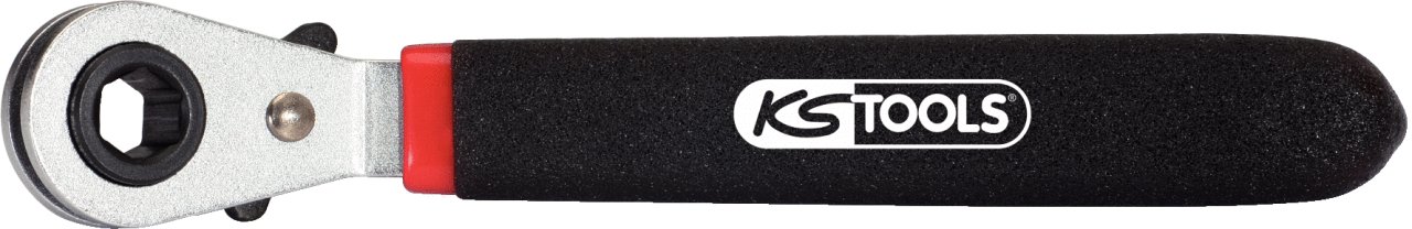 KS Tools 140.2182 5/16" bit ratchet, 140mm, Clear