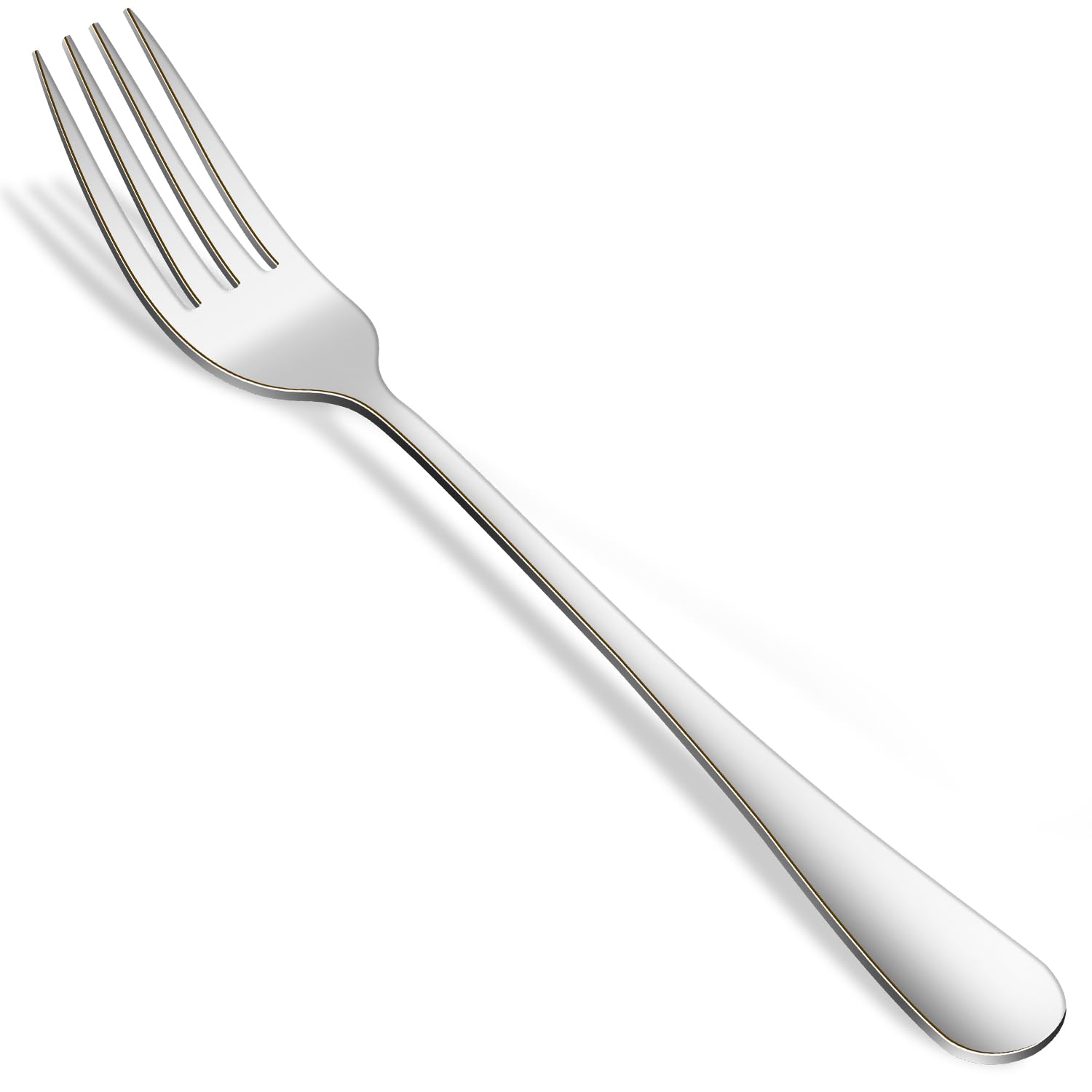 Rainbow Dinner Forks Set,8 PCs Colorful Stainless Steel Table Forks Set, Metal Silverware Forks For Kitchen — Amazon image 7