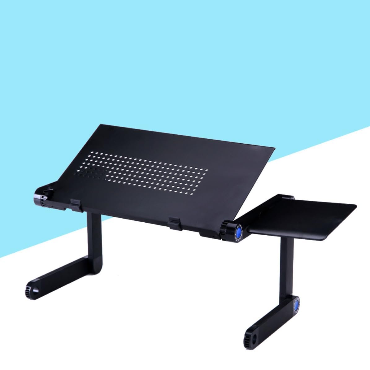 Sosoport Metallo Supporto Nero Regolabile Laptop in Pieghevole