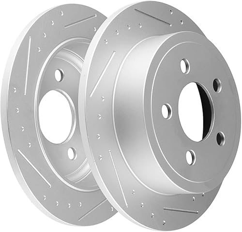 Miniatura 502 de SCITOO Juego de 2 frenos de freno ranurados traseros para Chrysler Town & Country, 08-16 para Dodge Grand Caravan, 09-13 para Dodge Journey, 12-15