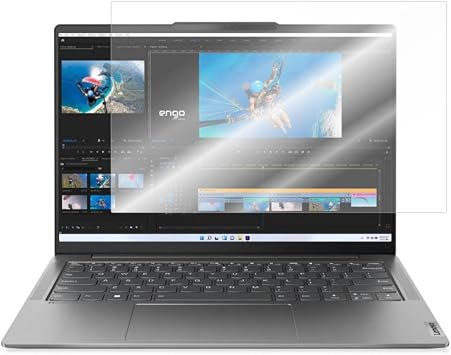 Engo Lenovo Yoga Slim 6 14  n   le Uyumlu Mat Ekran Koruyucu Notebook, Yans ma Ve Parlama  nleyici Parmak  zi B rakmayan Laptop Koruma, 9h Temperli K r lmaz Esnek Nano Cam