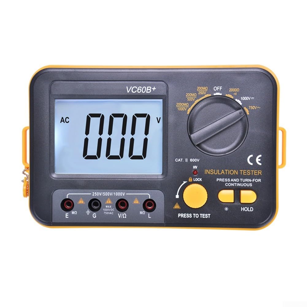 Testeur de Résistance d'Isolation 2000MΩ Voltmètre AC/DC