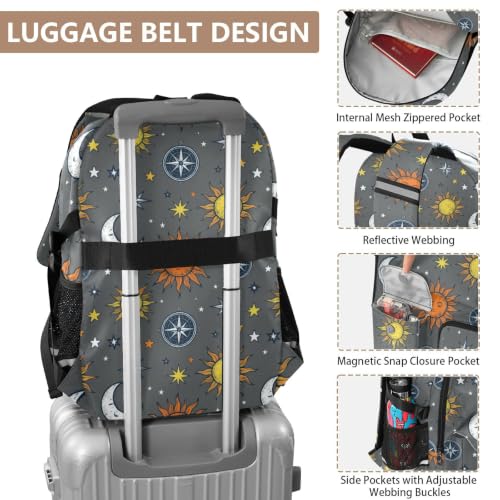 Mochila de oficina Space Star Nebula gris de 44.5 cm para evitar dolor de espalda 4