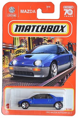 Matchbox 1992 Mazda Autozam AZ-1 Azul 3/100 miniatura 1