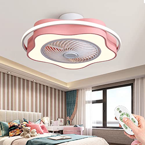 Ventilateur de plafond invisible et silencieux avec plafonnier LED pour chambre