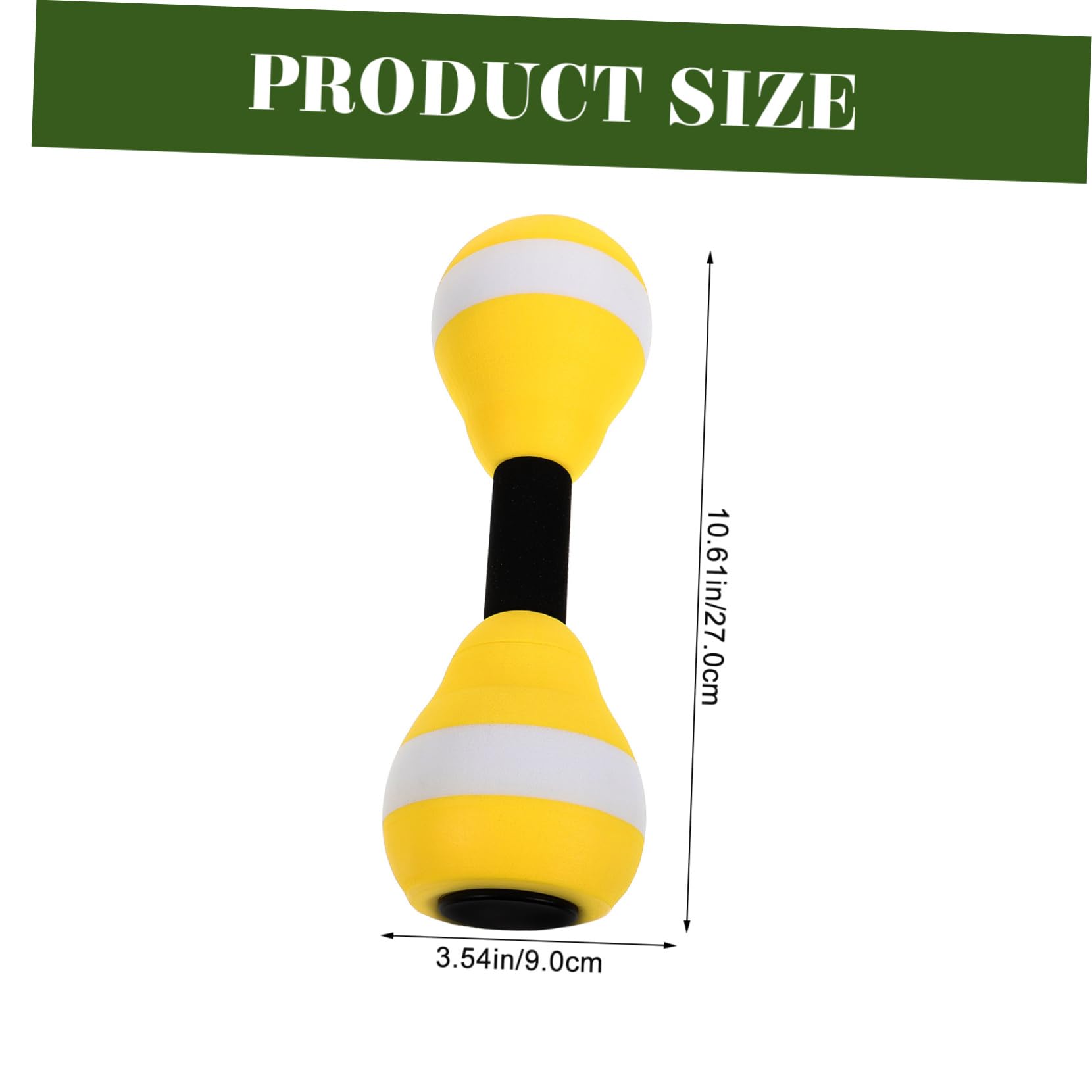 BRIGHTFUFU Child-sized Water Barbell Kids Swimming Training Barbell Durable Comfortable