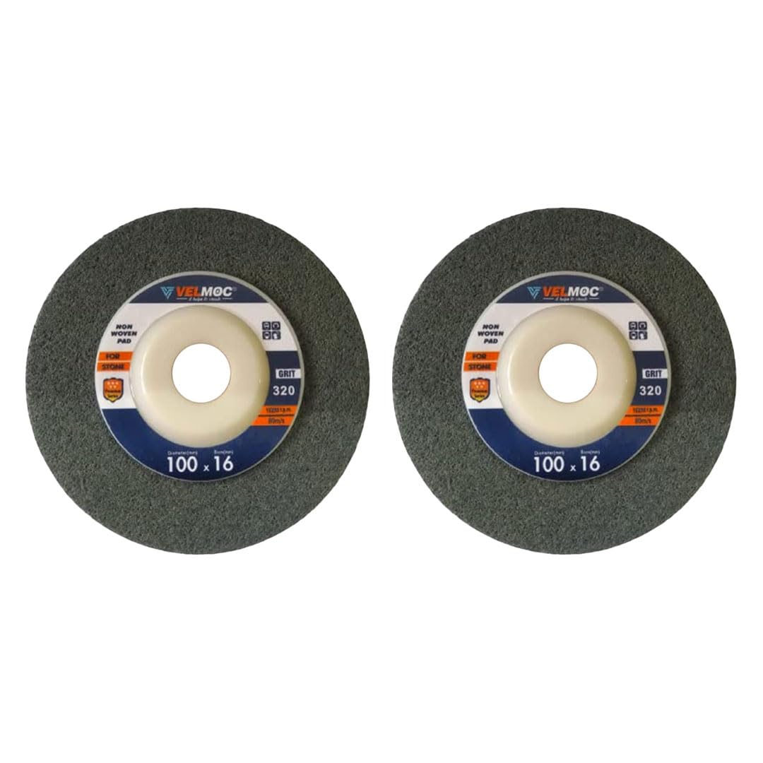 B K JAGAN & CO Non-Woven Felt Pad Emery Flap Disc-Nylon Fiber Wheel for Sanding Buffing Polishing (4 Inch, 2 Pcs) (Grit 220) (B0B7XFLNBW) Amazon Price History, Amazon Price Tracker