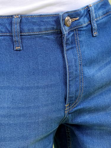 Image of THE INDIAN GARAGE CO Men Slim Fit Solid Mid-Rise Jeans