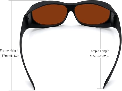 Miniatura 2 de FreeMascot Gafas de seguridad láser profesional de longitud de onda OD 6+ 190nm-550nm  800nm-1100nm