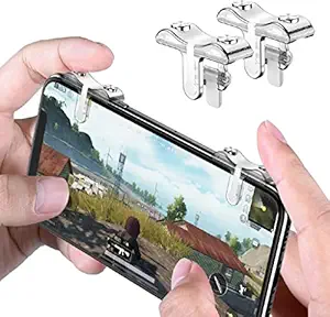 GADGETSWRAP G9 Mobile Game Holder Scoring Tool Trigger Touch Screen Compatible with PUBG Mobile Game Controller - White