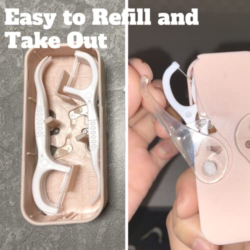Portable Floss Dispenser, Dental Floss Case Easy Storage Refillable