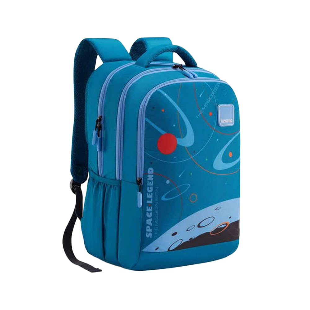 american tourister Zipper Quad 3.0 Polyester Men's 4 Compartment Backpack (Free Size, Blue)-picture-37