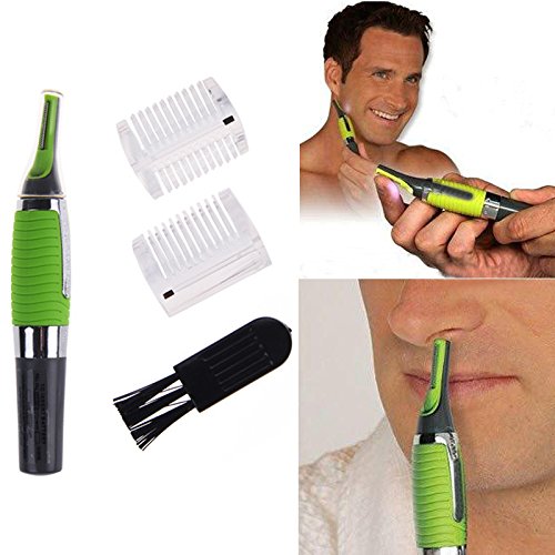 Bhbuy Men Body Nose Nasal Ears Eyebrow Facial Hair Clipper Trimmer Shaver Groomer Remover