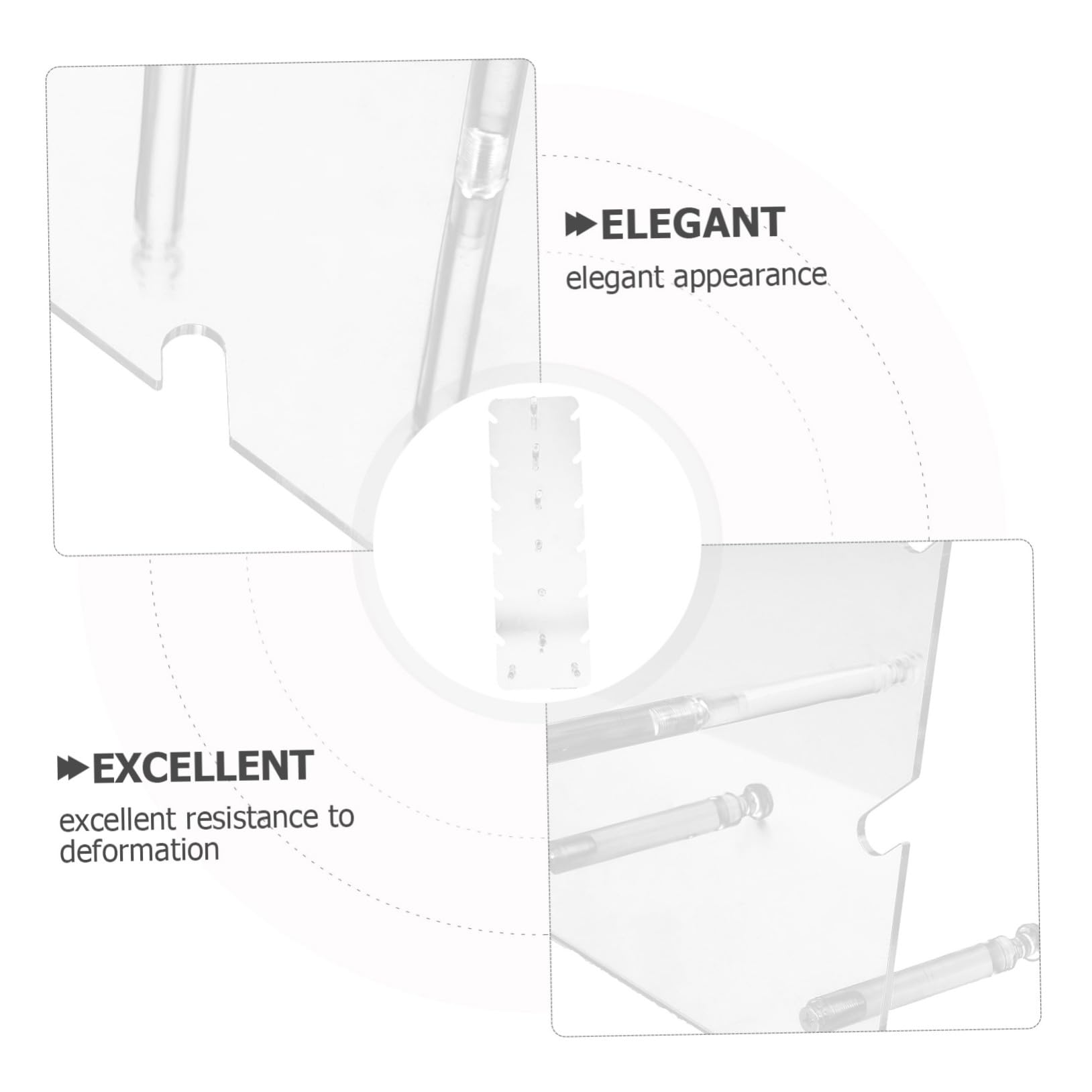MAGICLULU Support à Lunettes Transparent Organisateur de Lunettes de Soleil Lunettes Optiques Présentoir Multifonctionnel Compact pour Rangement sur Table