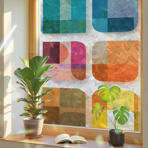 Vinilo Decorativo para Ventana 17.7x39.3 in Colorido 3D