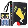 Card Binder for Pokemon 4-Pocket,Storage 504 Cards with 63 Removable Sleeves,Trading Game Card Collection Binder/Sports…