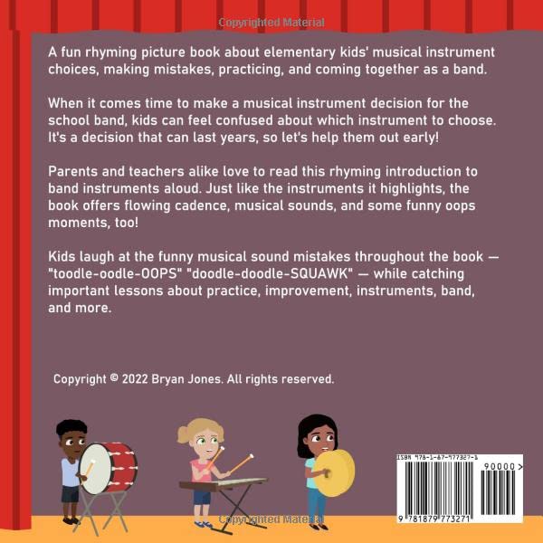 Toodle Oodle OOPS! My First School Band Instrument: A Fun Rhyming Picture Book about Elementary Kids' Musical Instrument Choices, Making Mistakes, Practicing, and Coming Together As a Band - Image 2
