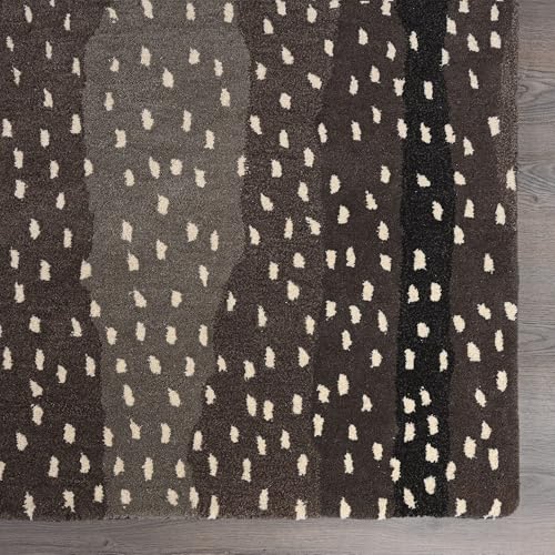 Image of Restoration and Renovation Antelope Cheetah Blue Animal Contemporary Handmade 100% Woolen Area Rugs & Carpets (Mink, 2.6' x 10')
