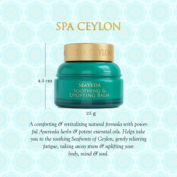 SPA CEYLON ForestVeda Soothing & Calming Balm, Essential Oil Balm, 100% Natural, Vegetarian, Silicone & Paraben Free, 25g (Peppermint, Eucalyptus, Lemongrass, Rosemary) - Image 2
