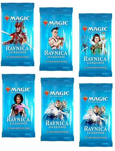 rna booster box 6 (Six) Packs of Magic: The Gathering: Ravnica Allegiance (6 Pack Choose One:One Night Ultimate Bonus Roles In the game harlequin pokemon tcg reverse holo single Best Board Breakers in