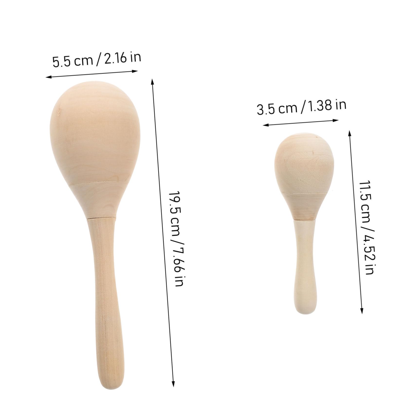 Maracas in Legno 12 Pezzi per Ragazzo Ragazza, Strumenti DIY | Colorazione Artigianale, Tonalità Khaki, per Casa e Aula, Formato Compatto per Attività Manuali