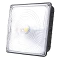 PARMIDA LED Canopy Light, 45W, 0-10V Dimmable,110-277VAC, IP65 Waterproof, ETL-Listed, 5000K (Day Light), 9.6" x 9.6", Gas Station, Street, Area & Outdoor Lighting, Bronze