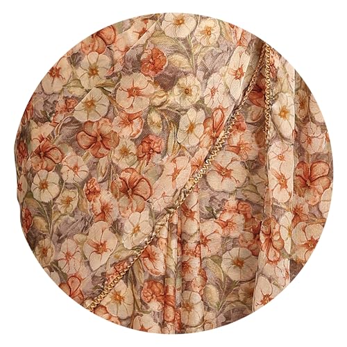 Image of MIRCHI FASHION Women Saree Floral Print Chiffon | Lightweight Festive Occasion Sari for Farewell and Functions with Unstitched Blouse Piece