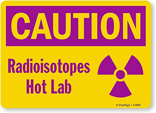 Signalisation Radioisotopes Hot Lab Smartsign S-8893-EU pour laboratoire
