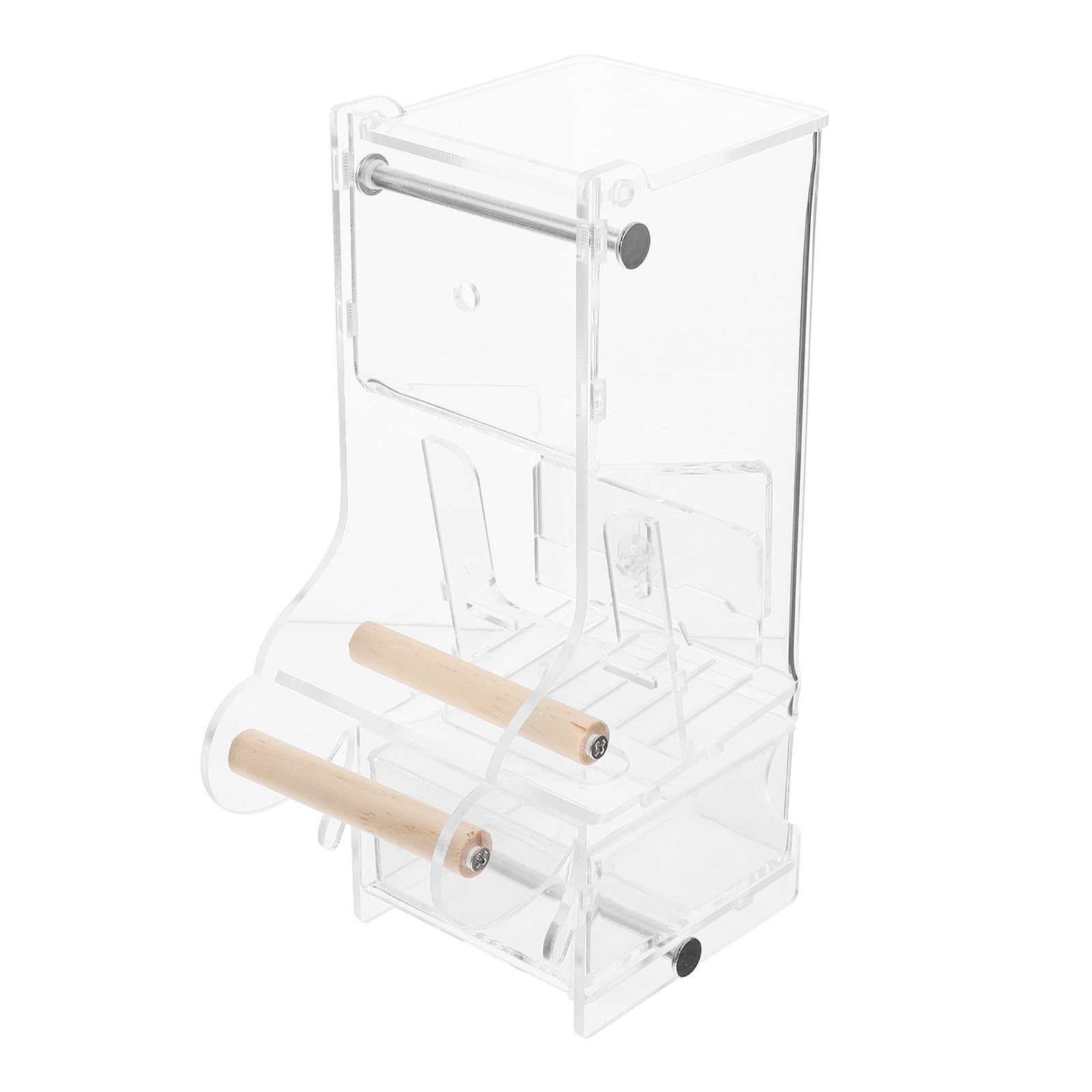 SEWACC Mangeoire Automatique pour Oiseaux Distributeur De Nourriture pour Cage à Oiseaux Mangeoire Transparente pour Petits Et Perroquets