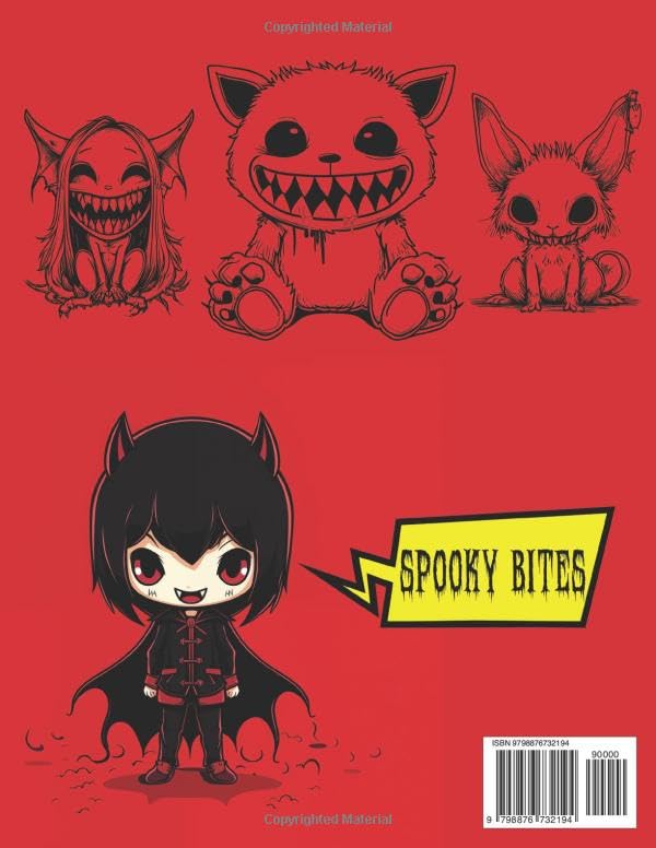 Kawaii Vampires: Spooky Coloring Book of Enchanting Creatures and Whimsical Worlds for Kawaii Art and Fantasy Enthusiasts (Kawaii Kingdom Series) (Gothic Kawaii Coloring Adventures) image 3