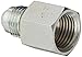 Eaton Aeroquip 2215-6-5S Reducer, Female 37 Degree JIC, JIC 37 Degree End Types, Carbon Steel, 3/8 JIC(f) x 5/16 JIC(m) End Size, NULL Tube OD