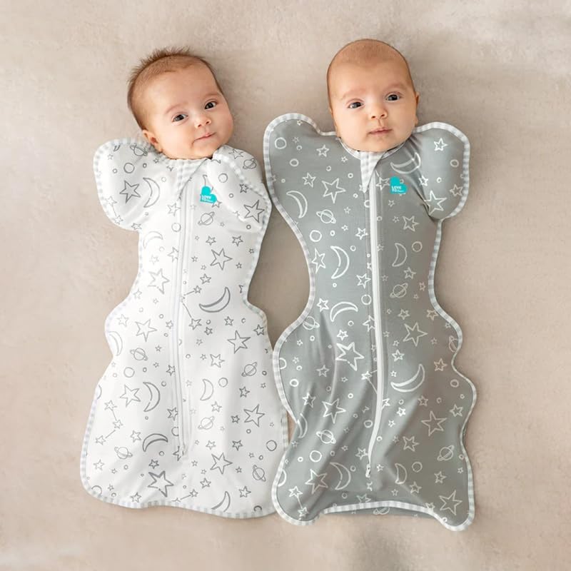 Image of Love To Dream Swaddle UP, Baby Sleep Sack, Twin Zipper For Easy Diaper Changes, Arms UP Position, Hip-Healthy, Lightweight & Breathable, Moderates Temperatures 20-24C, Small 1-3 Months, Olive