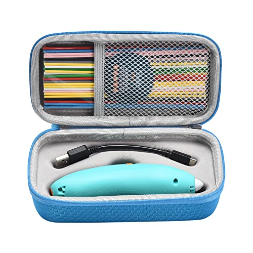 PALUMMA Estuche de transporte para bolÃgrafos 3D 3Doodler Start+ Essentials, estuche de almacenamiento para bolÃgrafos 3D, estuche rÃgido de viaje para bolÃgrafos de impresión 3D y accesorios, Blue, 2 PALUMMA Estuche de transporte para bolÃgrafos 3D 3Doodler Start+ Essentials, estuche de almacenamiento para bolÃgrafos 3D, estuche rÃgido de viaje para bolÃgrafos de impresión 3D y accesorios, Blue, - Imagen 3