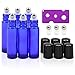 Mavogel Pack of 6, 10ml Cobalt Blue Glass Roll On Bottles with Stainless Steel Roller Ball for Essential Oil, Aromatherapy 3 Extra Stainless Steel Ball and 1 Essential Oils Opener Included