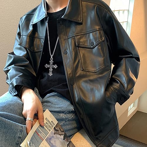 Double Cross Necklace Y2k Irregular Diamond Embedding Trend Hip Hop Fashion Retro Pendant Necklace4