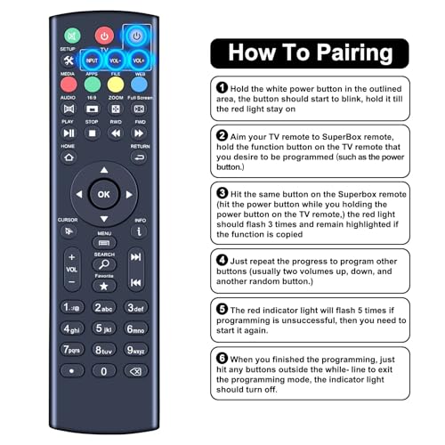 Télécommande STREAMMASTER perdue ? Solution de remplacement pour box S4 S5 Prime - 6
