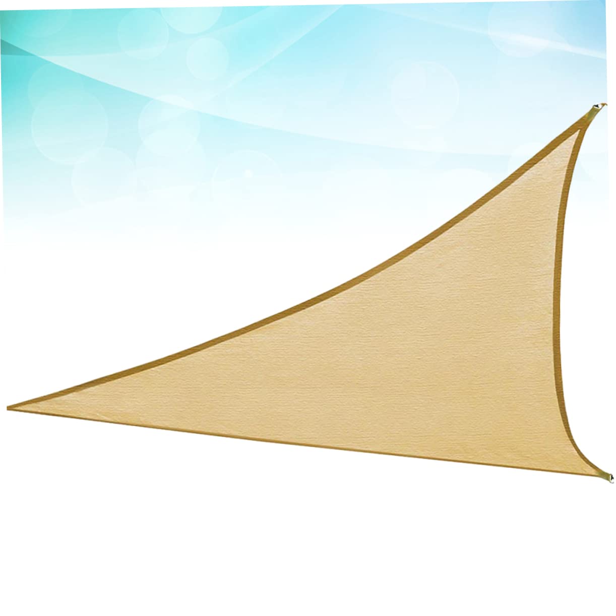 Voile D’ombrage Triangulaire PE Beige Anti-UV pour Jardin et Piscine | Accessoire Piscine Exterieur, Toile Ombrage Triangle, Protection Solaire Voile Ombrage Solaire, Toile Soleil Exterieur