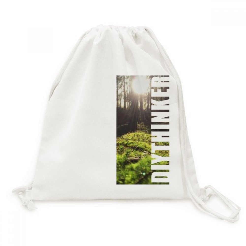 Toile drawstring backpack sciences forestières nature imprimé paysage artistique - 5