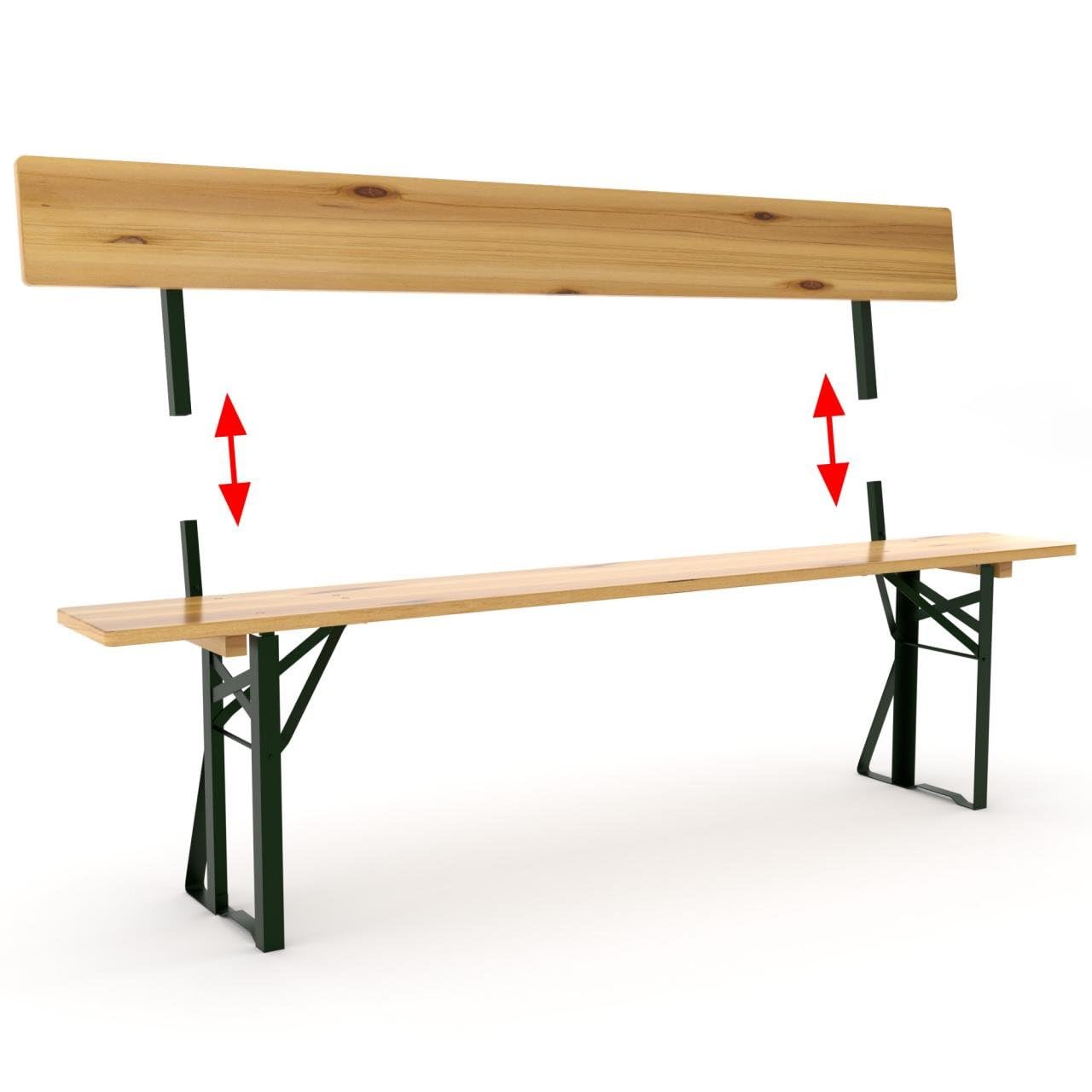 AVANTI TRENDSTORE Imolo Set Birreria Legno Massiccio Laccato 170x77x69 cm