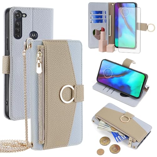 Étui Moto G Stylus 5G 2022 anti-perte avec cordon bandoulière et rangement cartes