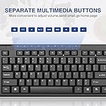 Rii RK907 Ultra-Slim Compact USB Wired Keyboard for Mac and PC,Windows 10/8 / 7 / Vista/XP (Black) (1PCS) - Image 5