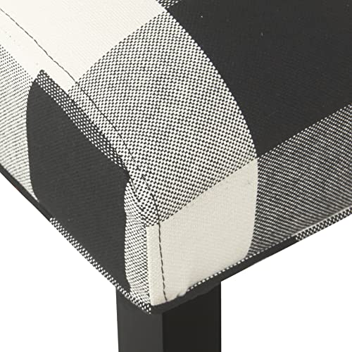 Homepop Parker Accent Chair And Pillow, Black And White #TOP2