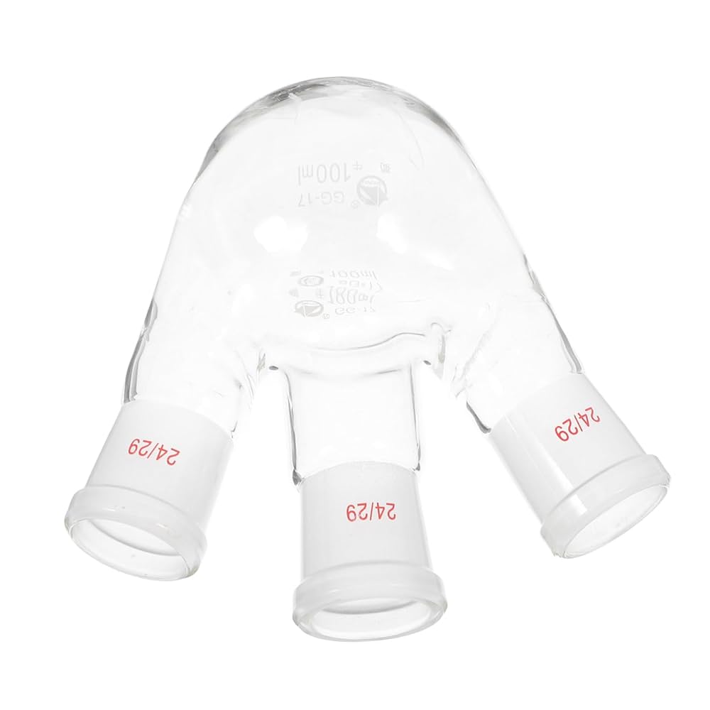 Amazon.co.jp: JECOMPRIS シー 三口フラスコ 実験用器具 蒸留