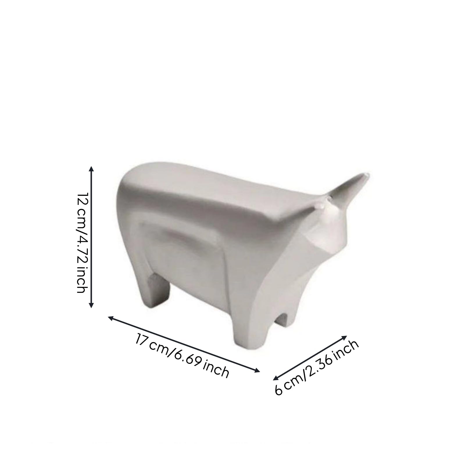 rockible Scultura Geometrica di Argentato Scultura di Minimalista Ornamento da Tavolo per Amanti Del Design, Soggiorno, Libreria, Piccolo, 17 6 H12cm