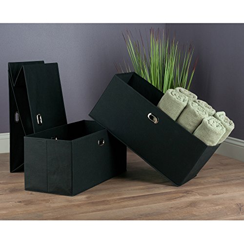 Winsome Wood Torino Storage/Organization, Black #TOP3