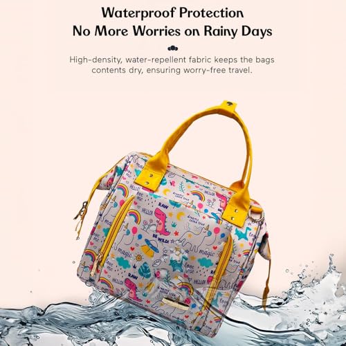 Image of StarAndDaisy Baby Bag for Mother Travel /Diaper Bag for New Born Baby with Light Weight and Potable Design /Diaper Bags for Mom with Multi Compartments, Waterproof Bag with Ultra Soft Fabric.