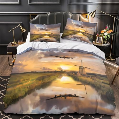 Housse de couette Valentin microfibre ultra douce 200x200