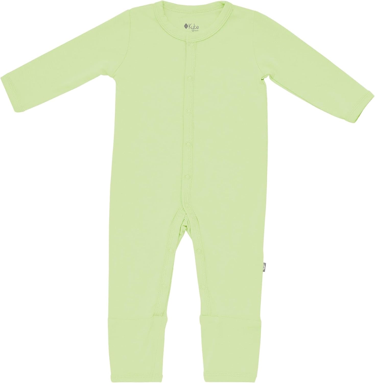 KYTE BABY Unisex Soft Romper with Snap Closure, 97% Rayon made from Bamboo, 3% Spandex,