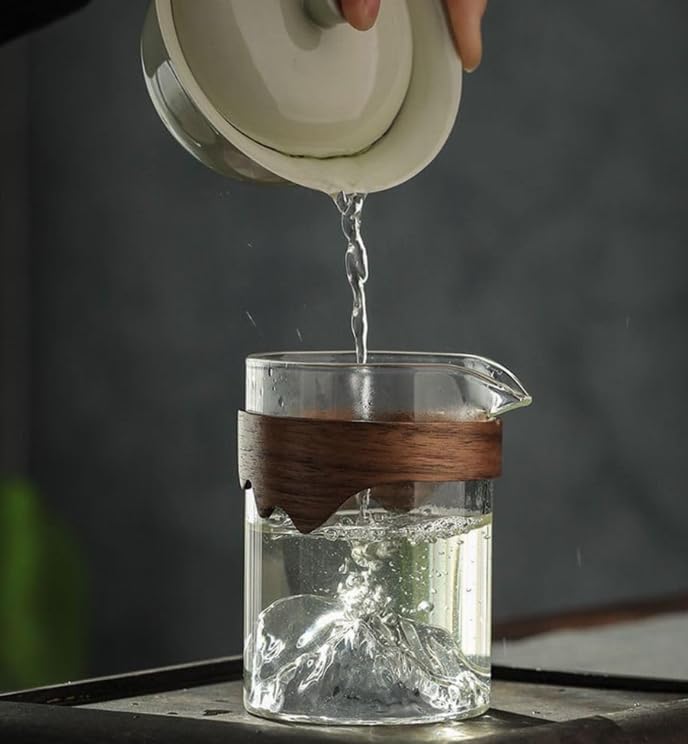 Image of Glass Carafe - Pour Over Coffee Beaker-Heat Resistant Borosilicate Coffee Server, Transparent Green Pour Over Coffee Pot Maker, Ideal for Home, Office, and Cafe (2)